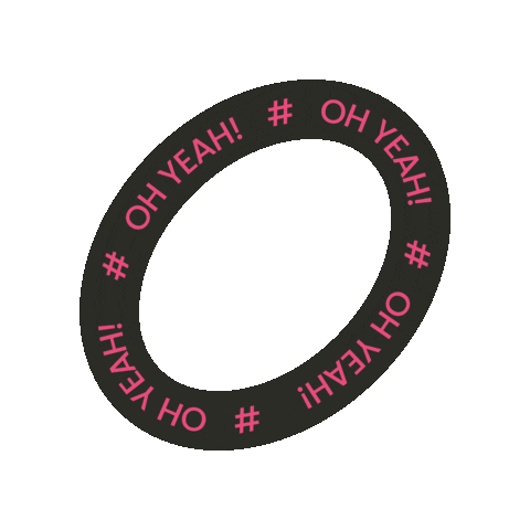 Oh Yeah Circle Sticker by bboxforkids