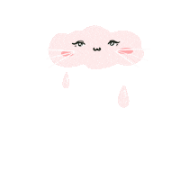 Rainy Day Pink Sticker