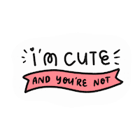 Doodle Im Cute Sticker