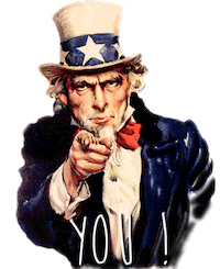 Uncle Sam Love Sticker by joelremygif