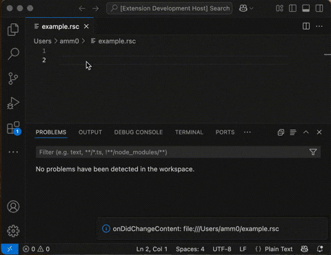 LSP running VSCode GIF