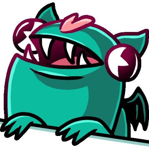 nyllmerg giphyupload surprise bat hide Sticker