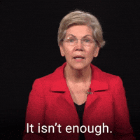 It isn't enough.