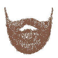 Mask Beard Sticker by Reyka Vodka