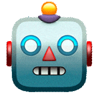 Robot Wow Sticker by Design Practice