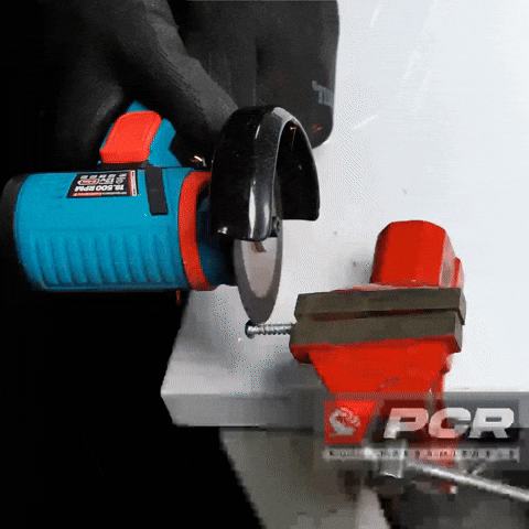 GIF demostración de pulido y corte metal