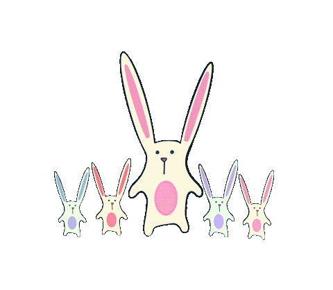 Family Bunny Sticker