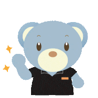 Sakurajyuji lets blue bear 頑張ろう sakurajyuji Sticker