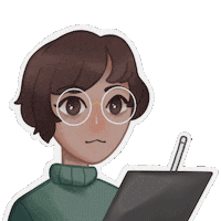 Digital Art Work Sticker