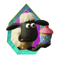 Hungry Shaun The Sheep Sticker by Aardman Animations