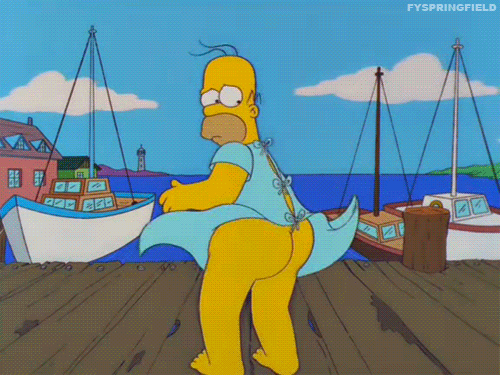 homer simpson dat ass GIF