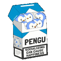 Penguin Socialize Sticker by Pudgy Penguins