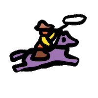 run horse Sticker by Andrew Onorato