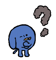 Dog Think Sticker by Andrew Onorato