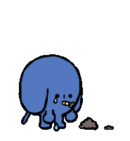 Sad Dog Sticker by Andrew Onorato