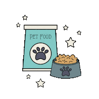 Cat Dog Sticker by Patra Bene