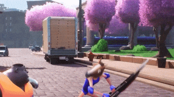 Rumbleverse fight chair brawl horse mask GIF