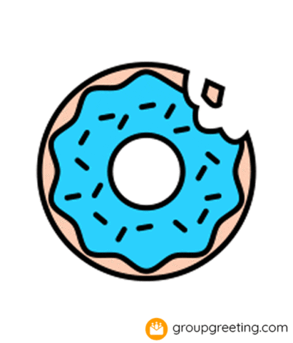 GroupGreetingcards giphyupload donut groupgreeting group greeting Sticker