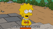 asking lisa simpson GIF