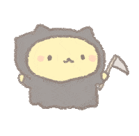 Grim Reaper Halloween Sticker by BREAD TREE