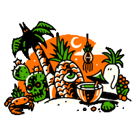 Chilling Trick Or Treat Sticker by HeyTVM