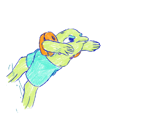 Animation Short Swimming Sticker by Eisprung Animation Studio