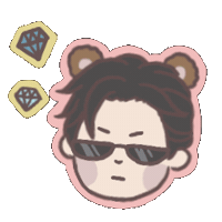Oscar Bear Sticker