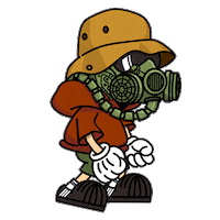 Cartoon Fishing Sticker