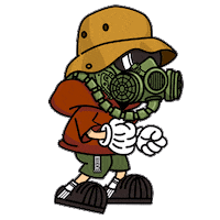 Mista Gasmask Sticker