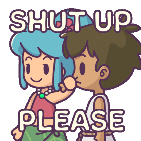 Silence Lol Sticker by Castaways