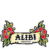 Alibirum alibirum alibi rum Sticker