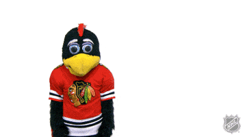 Chicago Blackhawks Fainting GIF by NHL
