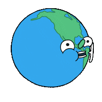 Global Warming Spinning Sticker by Damien Weighill