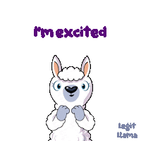 Sheep Im Excited Sticker by VeeFriends