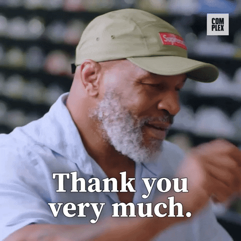 Thank You Very Much Sneaker Shopping GIF by Complex