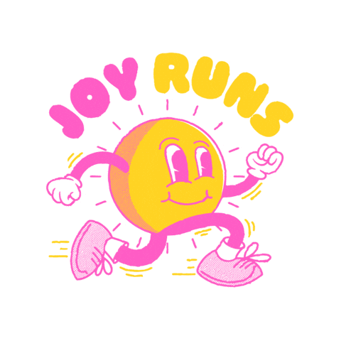 Happyvibes Funrun Sticker by LazenbyBrown
