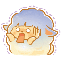 Scared Shock Sticker