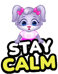 Calm Down Chill Out Sticker by Lucas and Friends by RV AppStudios