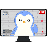 Streaming Youtube Sticker by Pudgy Penguins