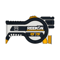 reekontools reekon tools digital tape measure t1 tomahawk Sticker