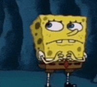 Scared Spongebob GIF