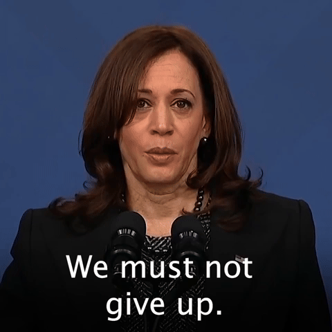 We must not give up.