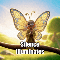 Silence GIF by BuddhaFlyJourney