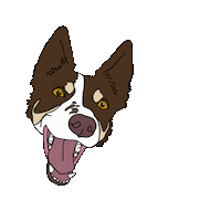 good_buddies_ dog bordercollie goodbuddies Sticker
