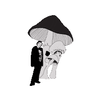 Chill Mushroom Sticker by immagram
