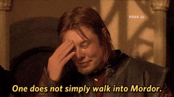 One Does Not Simply Lord Of The Rings GIF by FullMag