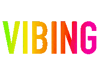 Vibing Good Vibes Sticker
