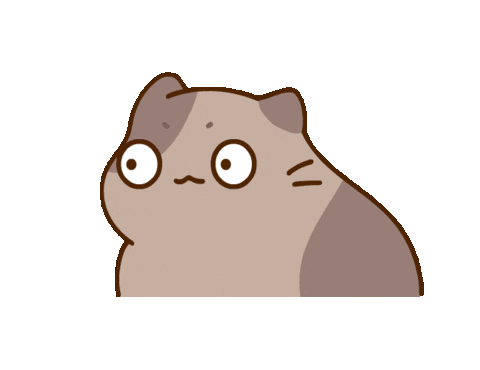 Cat Shock Sticker by Bichi Mao