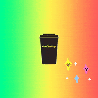 onelesscup coffee cup sustainable sustainability GIF