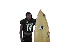College Football Sticker by Hawaii Athletics